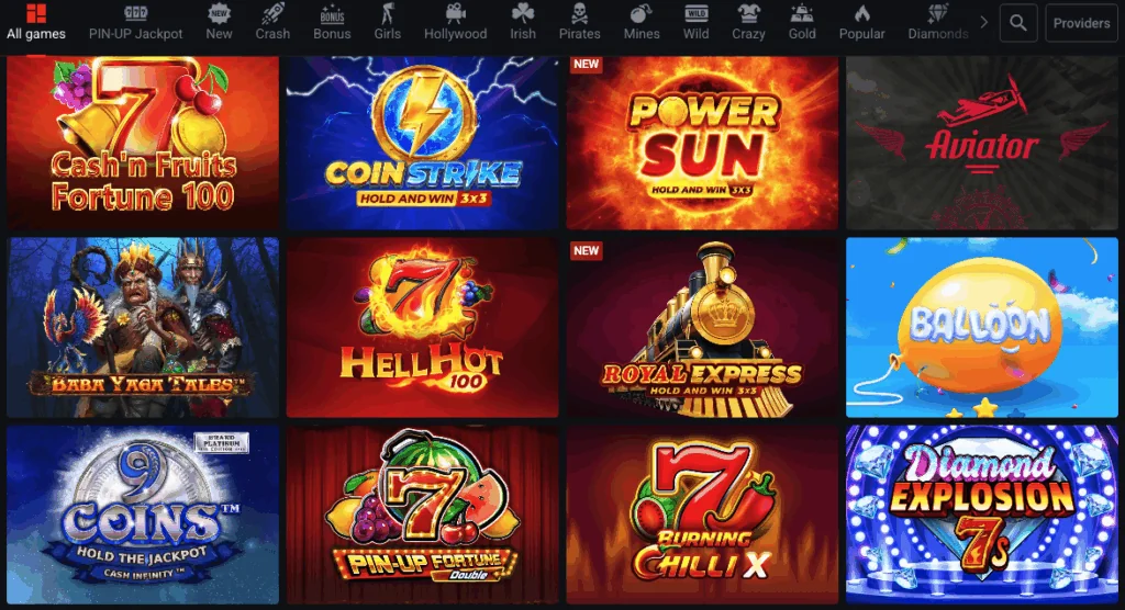 Best Slots At Pin Up